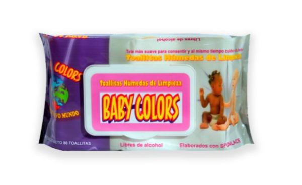 BABY COLORS TOALLITAS HUMEDAS 80un
